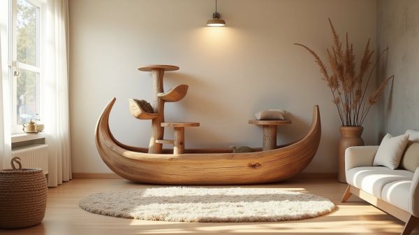 Les meilleurs arbres à chat en bois flotté pour sublimer votre intérieur