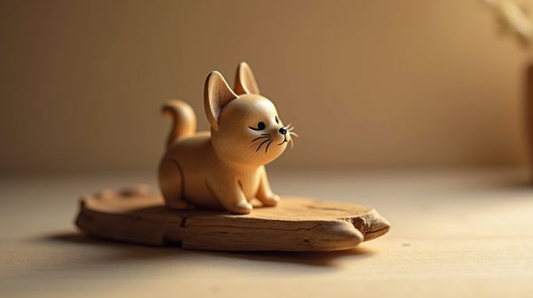 Offrez un arbre à chat en bois flotté comme œuvre d'art